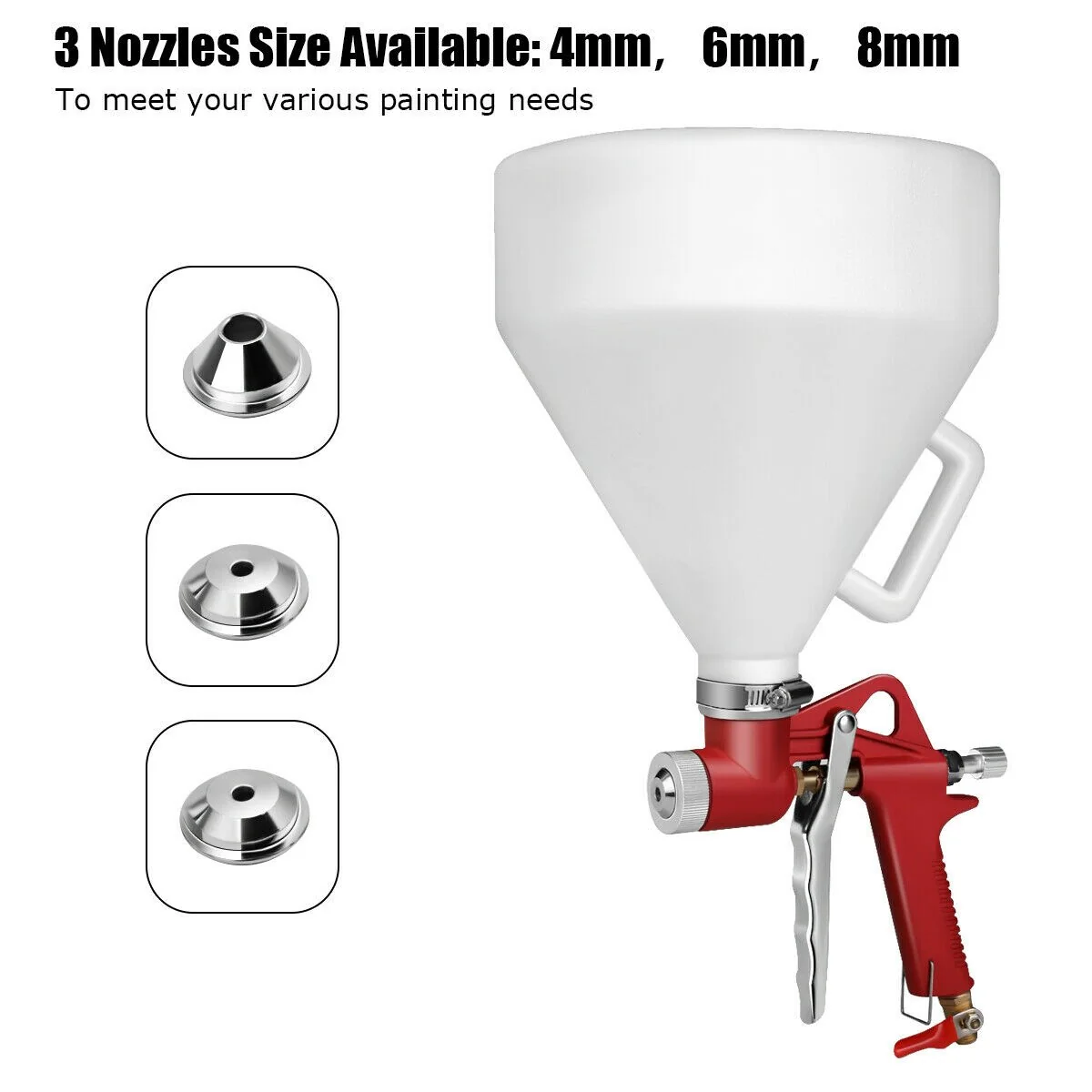 Goplus 1.45 Gallon Air Texture Gun, Drywall Texture Sprayer with 3 Nozzle 4.0mm, 6.0mm - Image 8