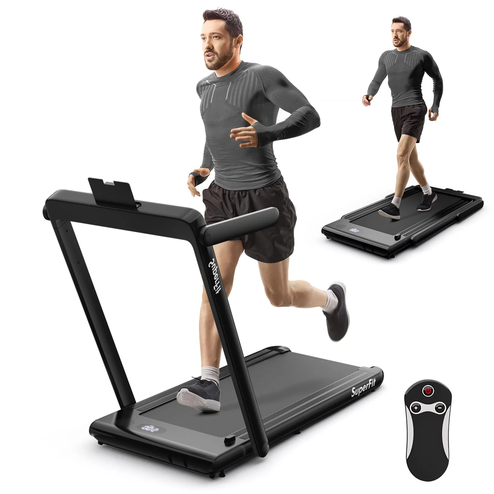 Goplus 2 in 1 Under Desk Treadmill, 2.25HP Superfit Folding Treadmills for Home Office w/Smart APP - Image 11