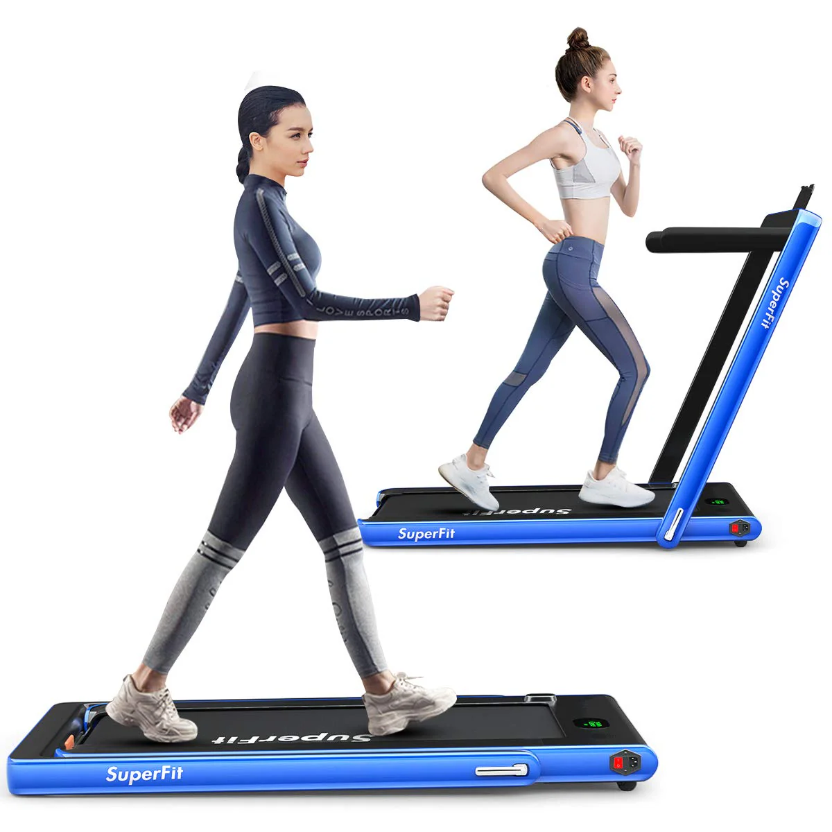 Goplus 2 in 1 Under Desk Treadmill, 2.25HP Superfit Folding Treadmills for Home Office w/Smart APP - Image 13