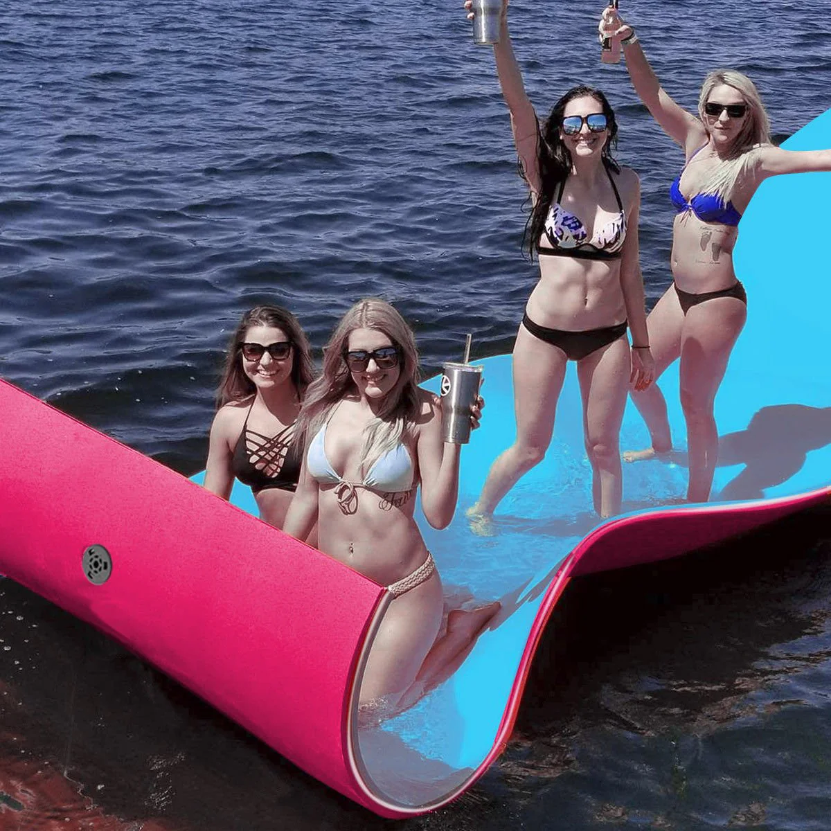 Floating Water Pad Mat, Tear-Resistant XPE Foam (18' x 6' /12' x 6') - Image 10