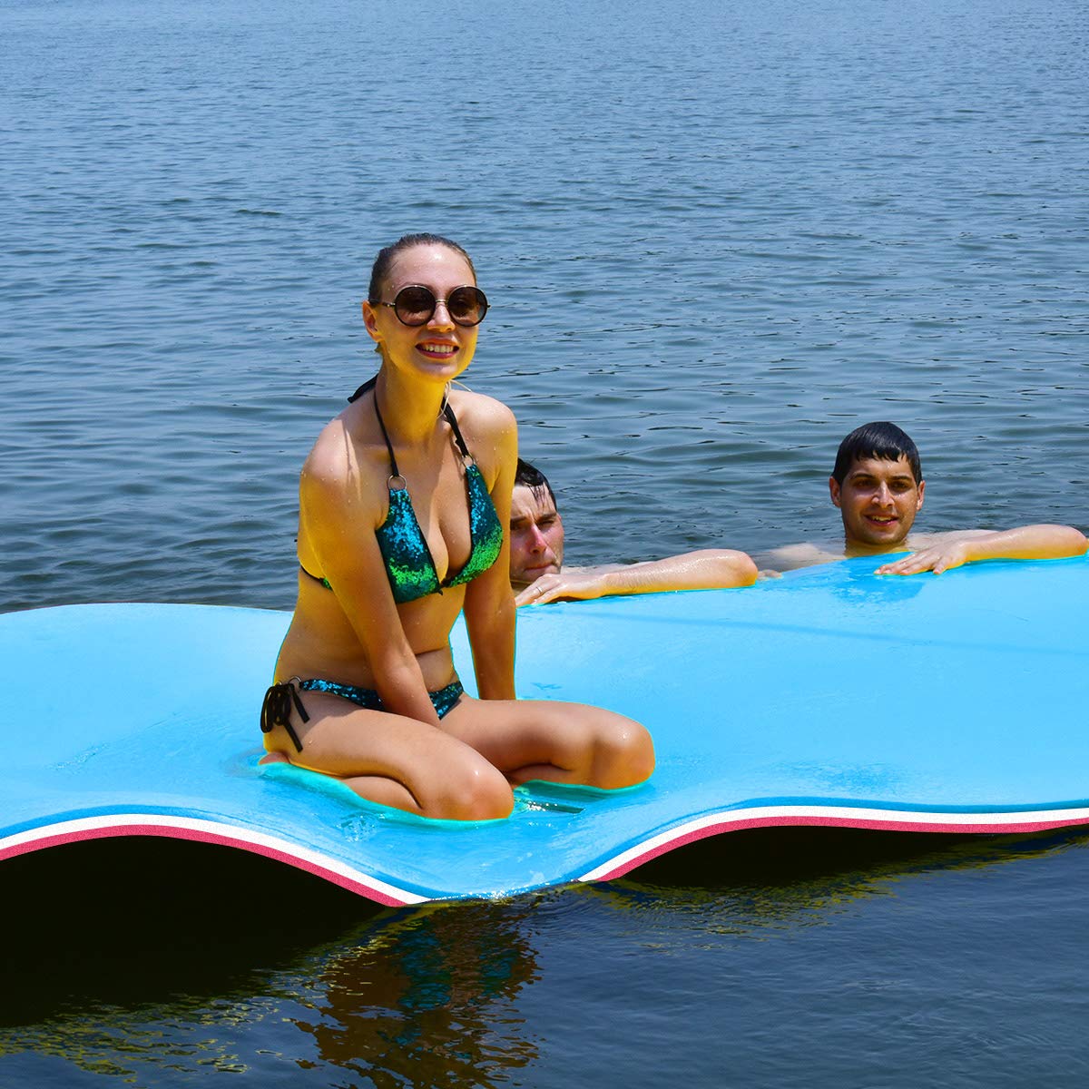 Floating Water Pad Mat, Tear-Resistant XPE Foam (18' x 6' /12' x 6') - Image 3