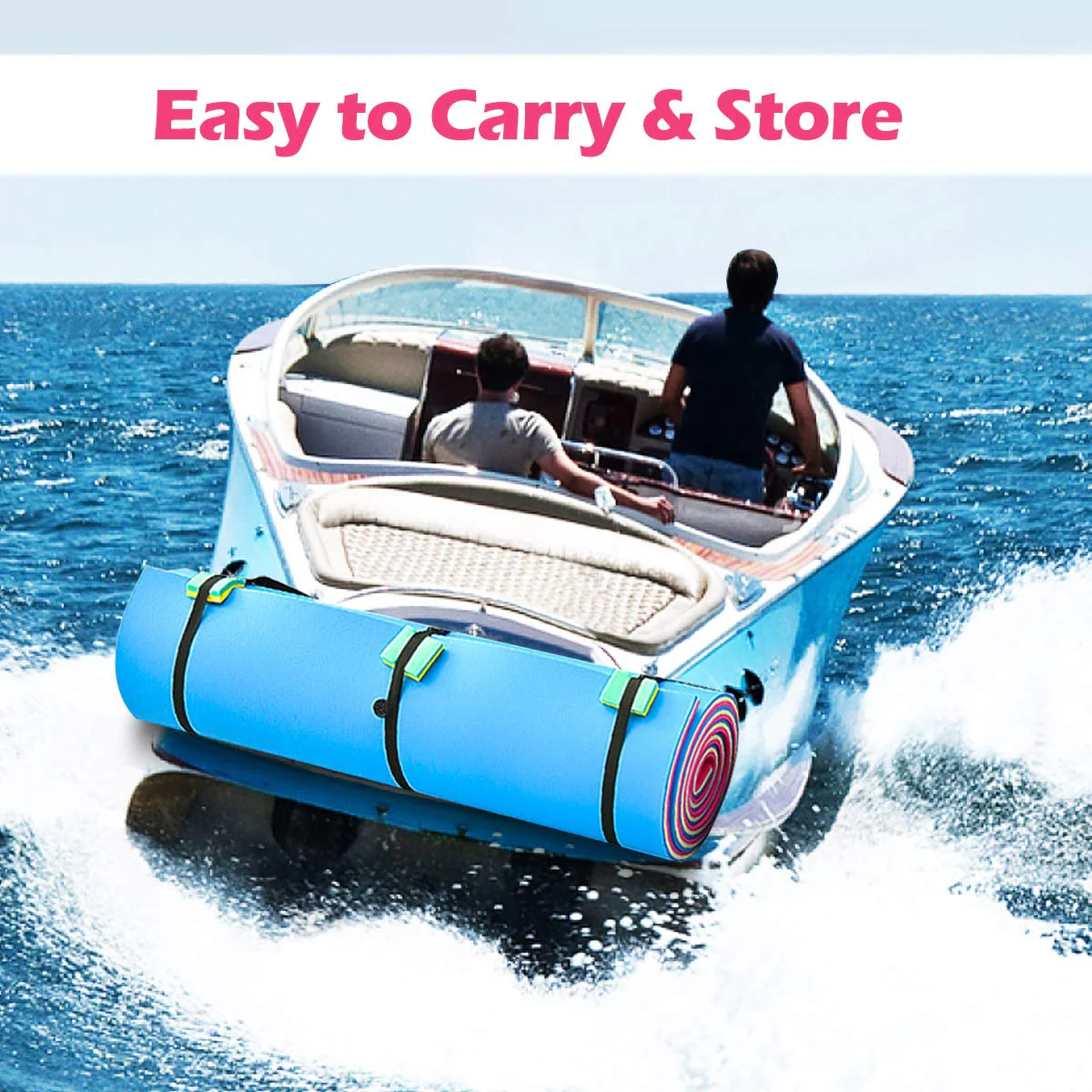 Floating Water Pad Mat, Tear-Resistant XPE Foam (18' x 6' /12' x 6') - Image 5