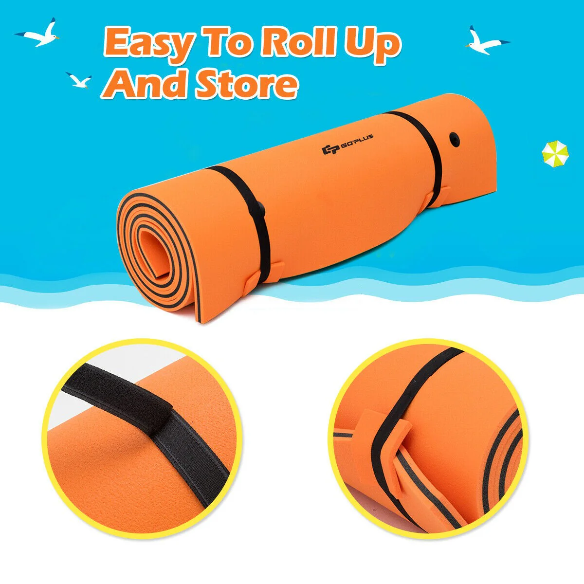 Floating Water Pad Mat, Tear-Resistant XPE Foam (18' x 6' /12' x 6') - Image 7