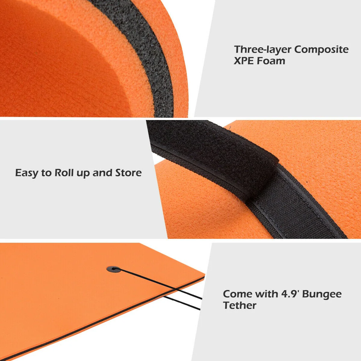 Floating Water Pad Mat, Tear-Resistant XPE Foam (18' x 6' /12' x 6') - Image 8