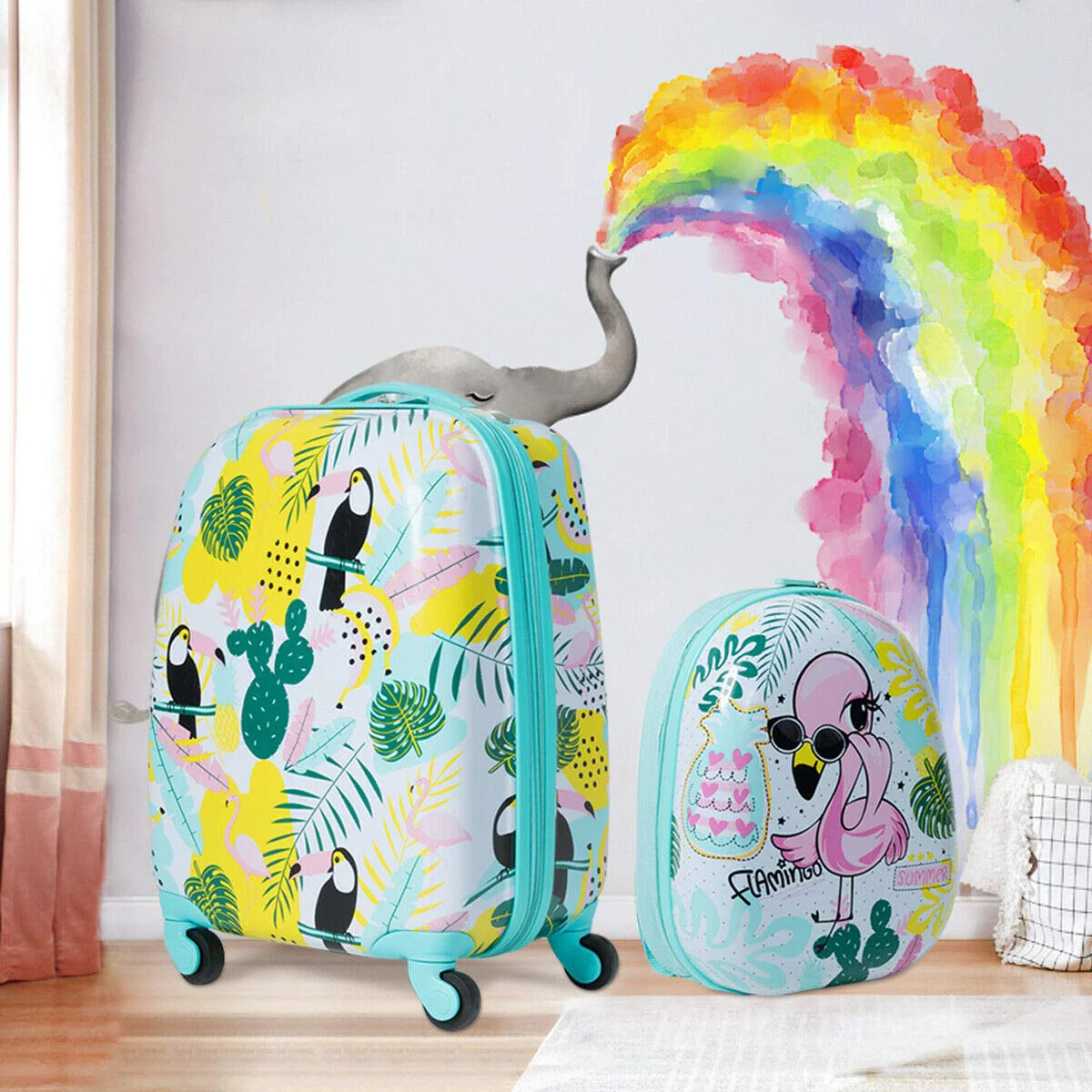 2PC Kids Luggage, 12" & 16" Kids Carry On Luggage Set - Image 10