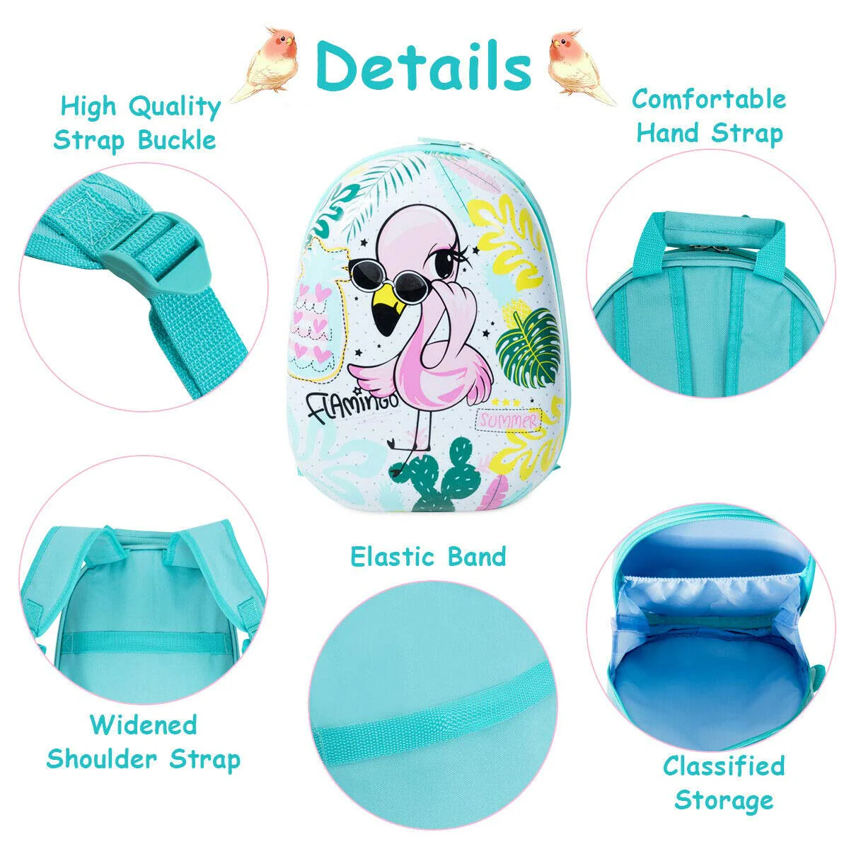 2PC Kids Luggage, 12" & 16" Kids Carry On Luggage Set - Image 11