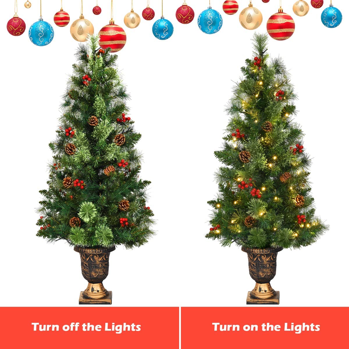 Goplus  Artificial Christmas Tree - Image 5