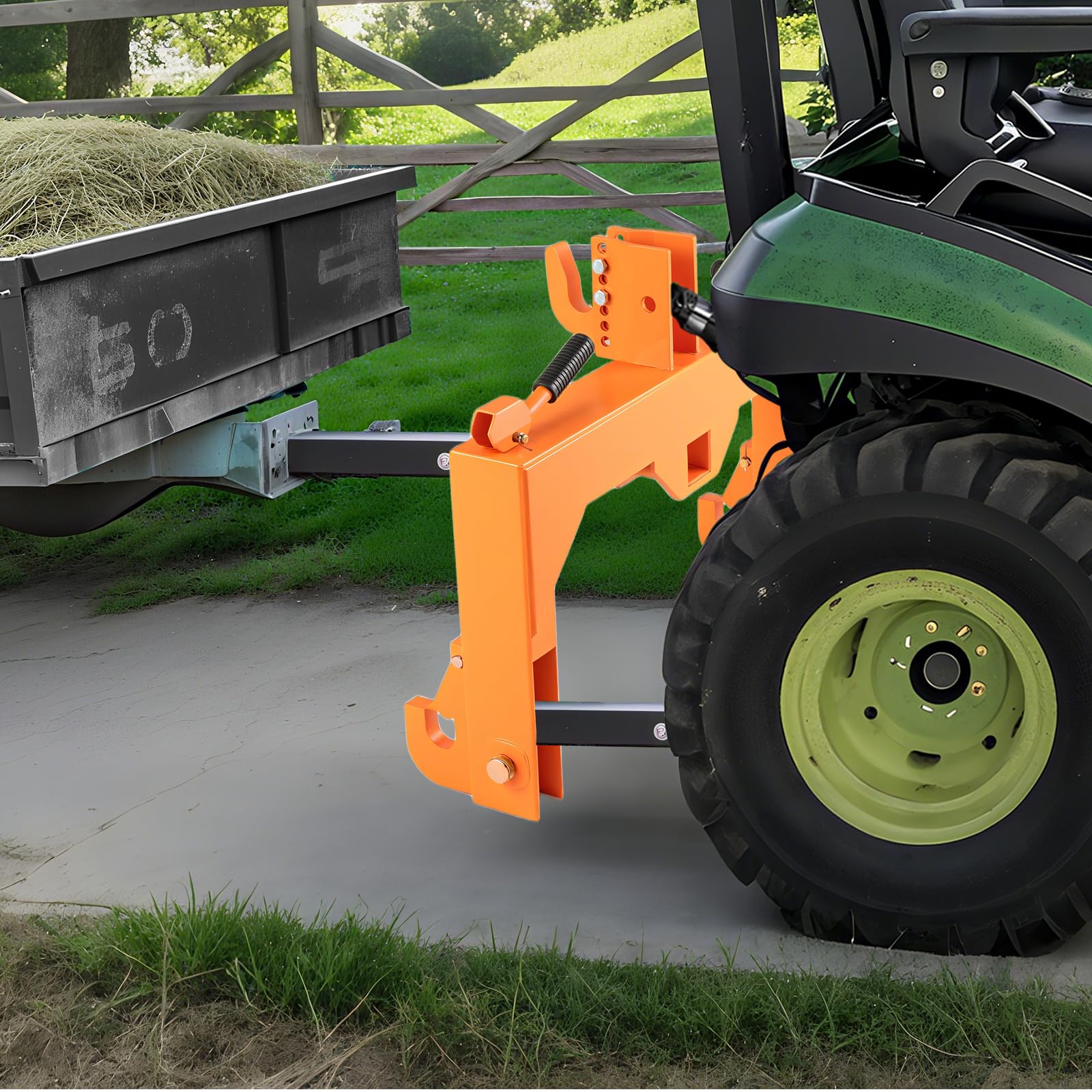 Goplus 3-Point Quick Hitch 3000 LBS Towing Force 3-Pt Attachments w/5 Level Adjustable Bolt - Image 9