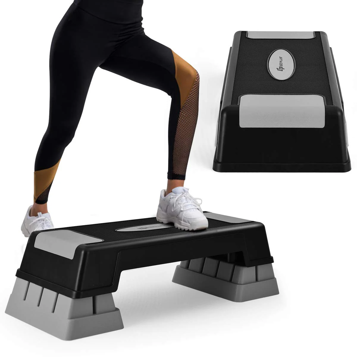30'' Aerobic Stepper with Risers, 5 x 7 x 9 Levels Height Adjustable - Image 9