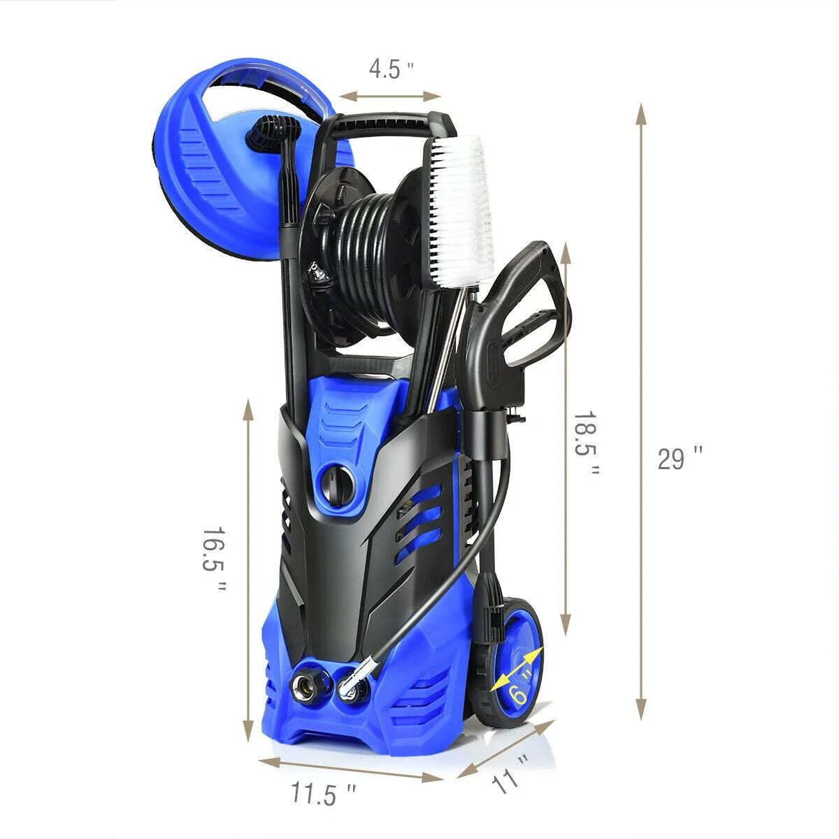 3000PSI Electric Pressure Washer, Portable High Power Washer - Image 10