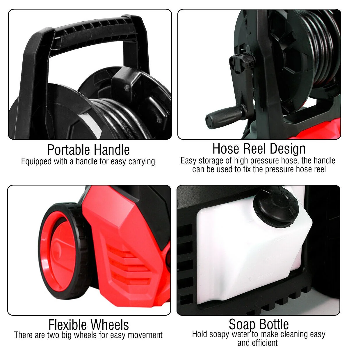 3000PSI Electric Pressure Washer, Portable High Power Washer - Image 7