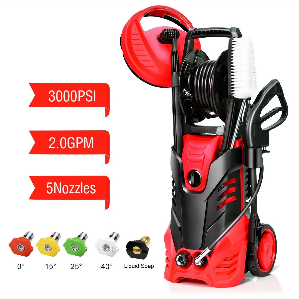 3000PSI Electric Pressure Washer, Portable High Power Washer - Image 8