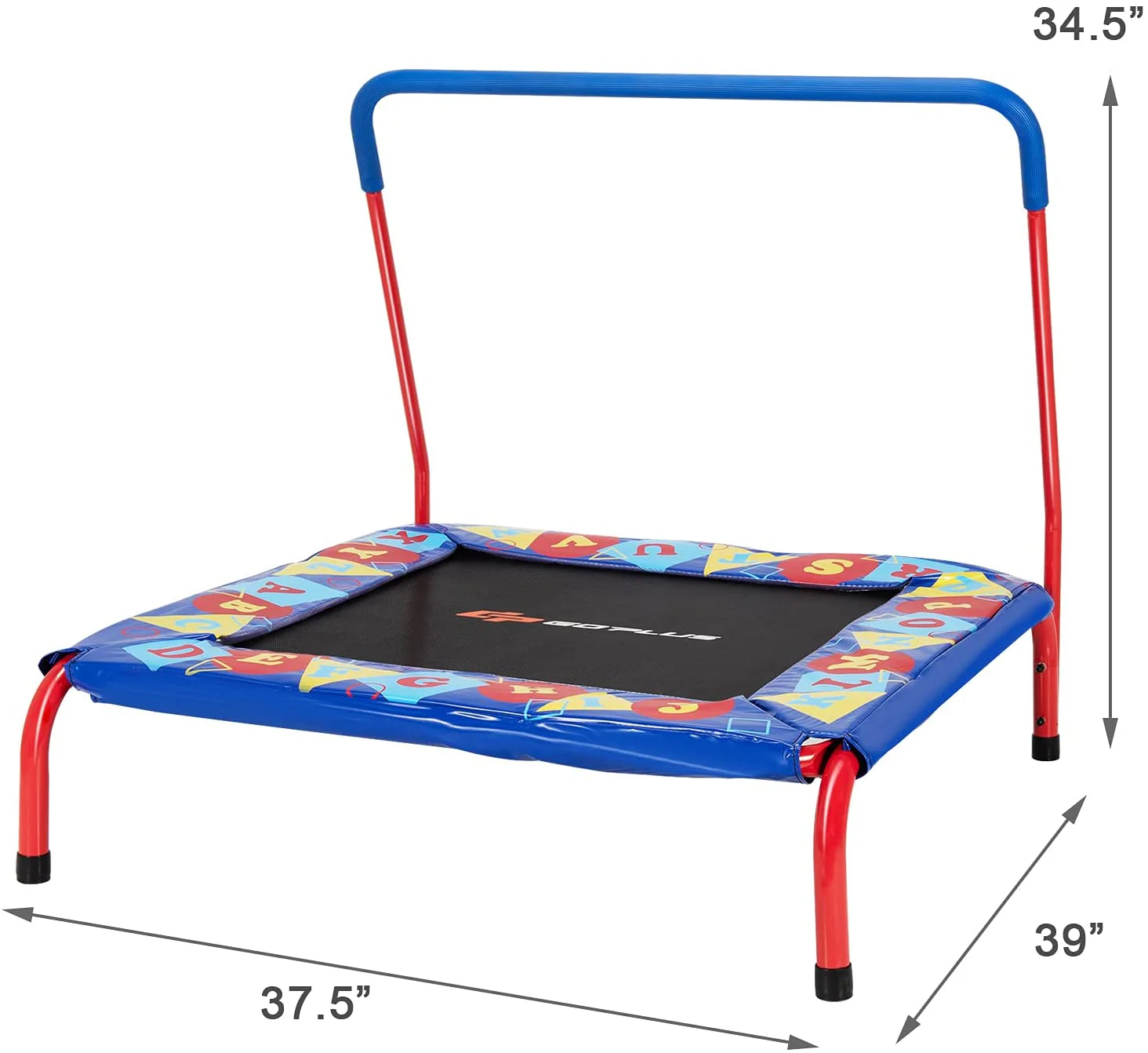 36" Square Toddler Trampoline, 330LBS Load Mini Kids Trampoline - Image 9