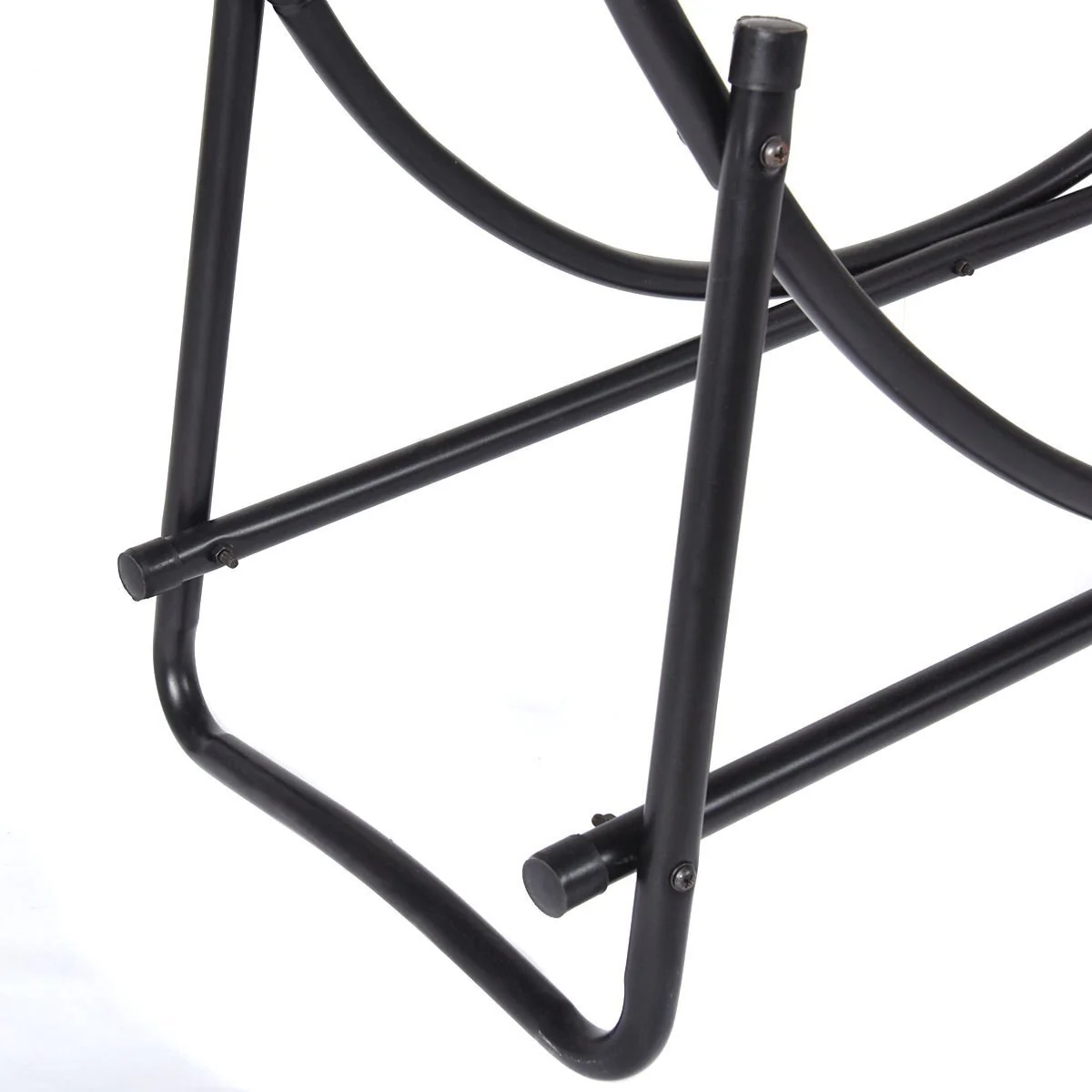 41 Inch Firewood Log Hoop, Tubular Steel Log Holder, Heavy Duty Wood Storage Rack for Outdoor & Indoor, Fireplace Pit - Image 7