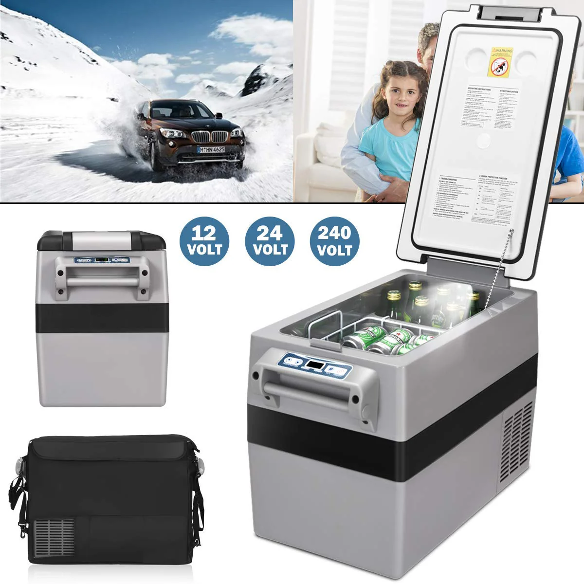 44 Quart Portable Refrigerator/Freezer Compact Vehicle Car - Image 7