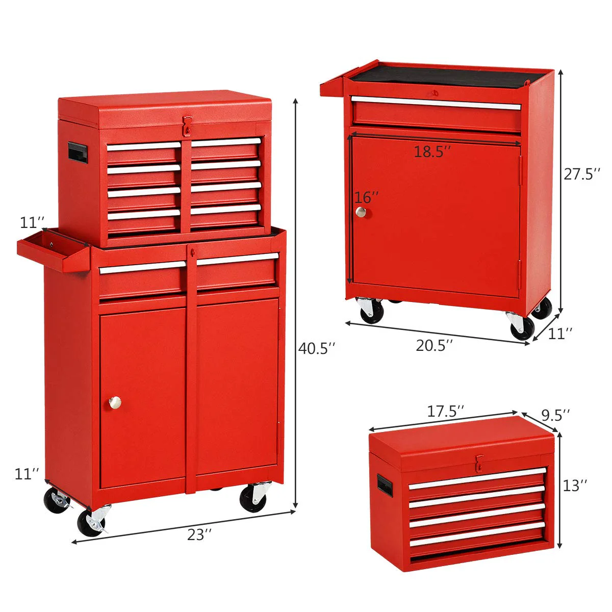 5-Drawer Rolling Tool Chest, Tool Storage Box - Image 15