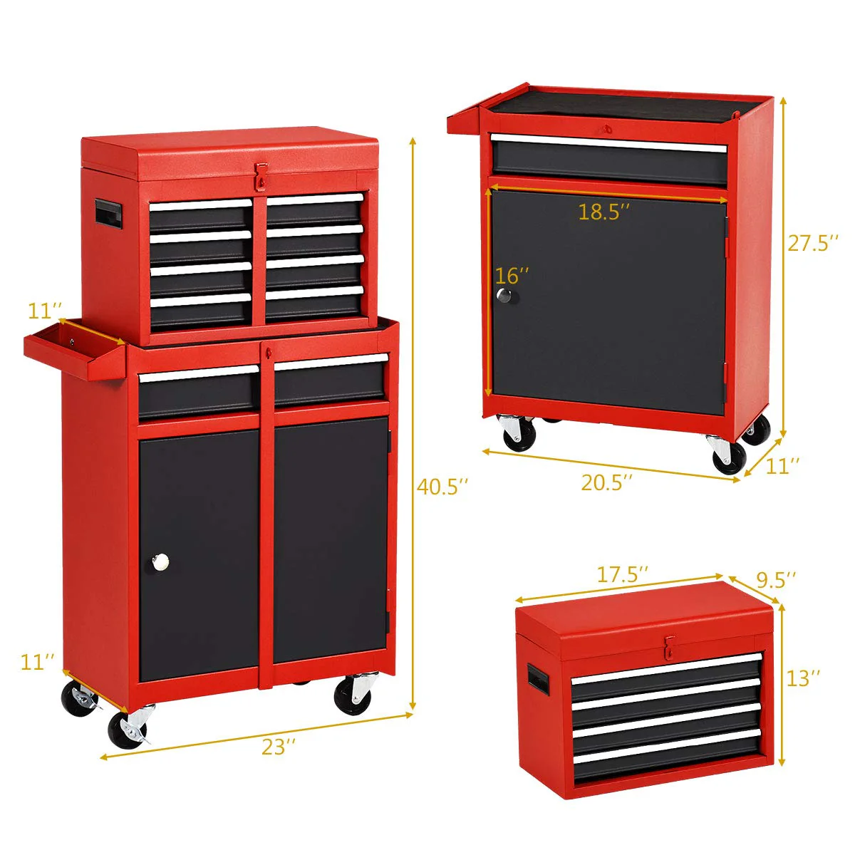 5-Drawer Rolling Tool Chest, Tool Storage Box - Image 16