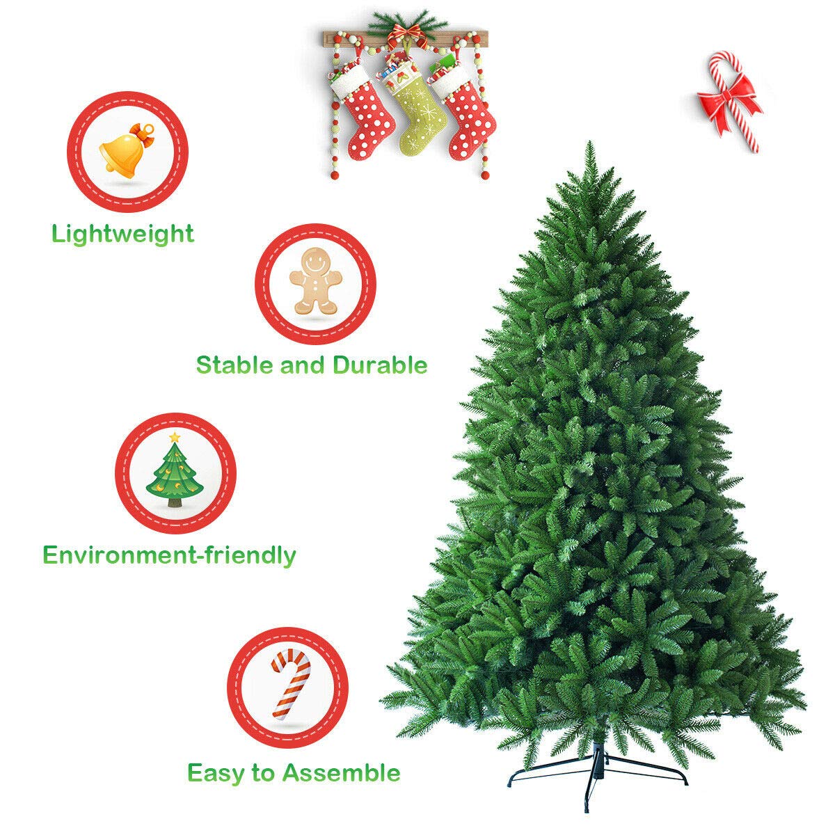 5ft Unlit Artificial Christmas Tree - Image 4