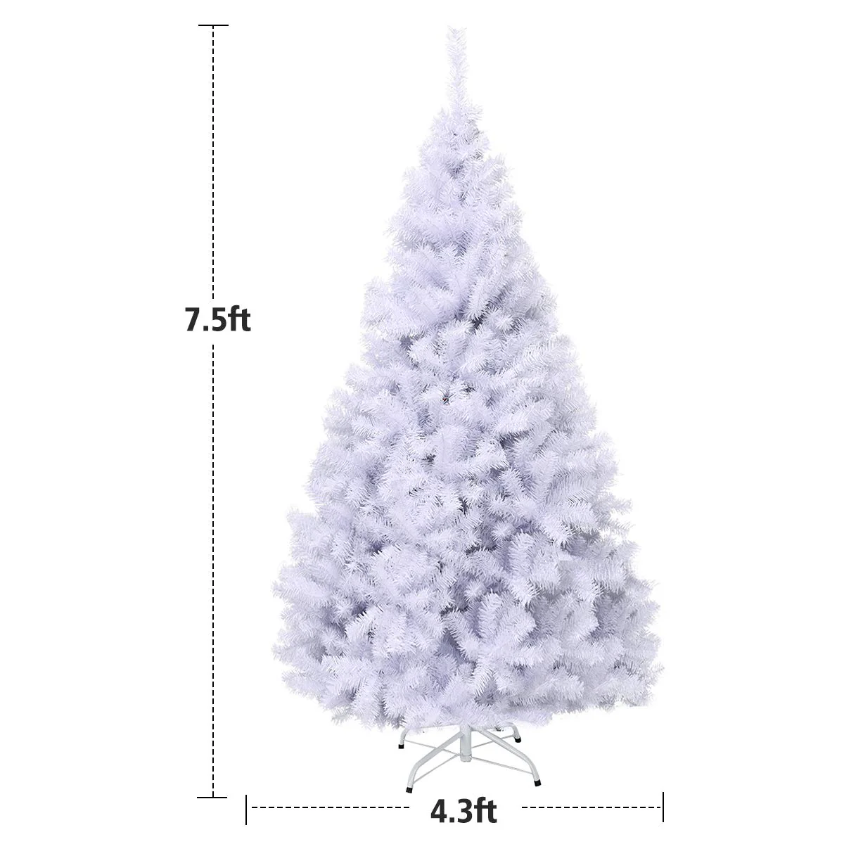 6ft /7.5ft/9ft White Artificial Christmas Tree - Image 11