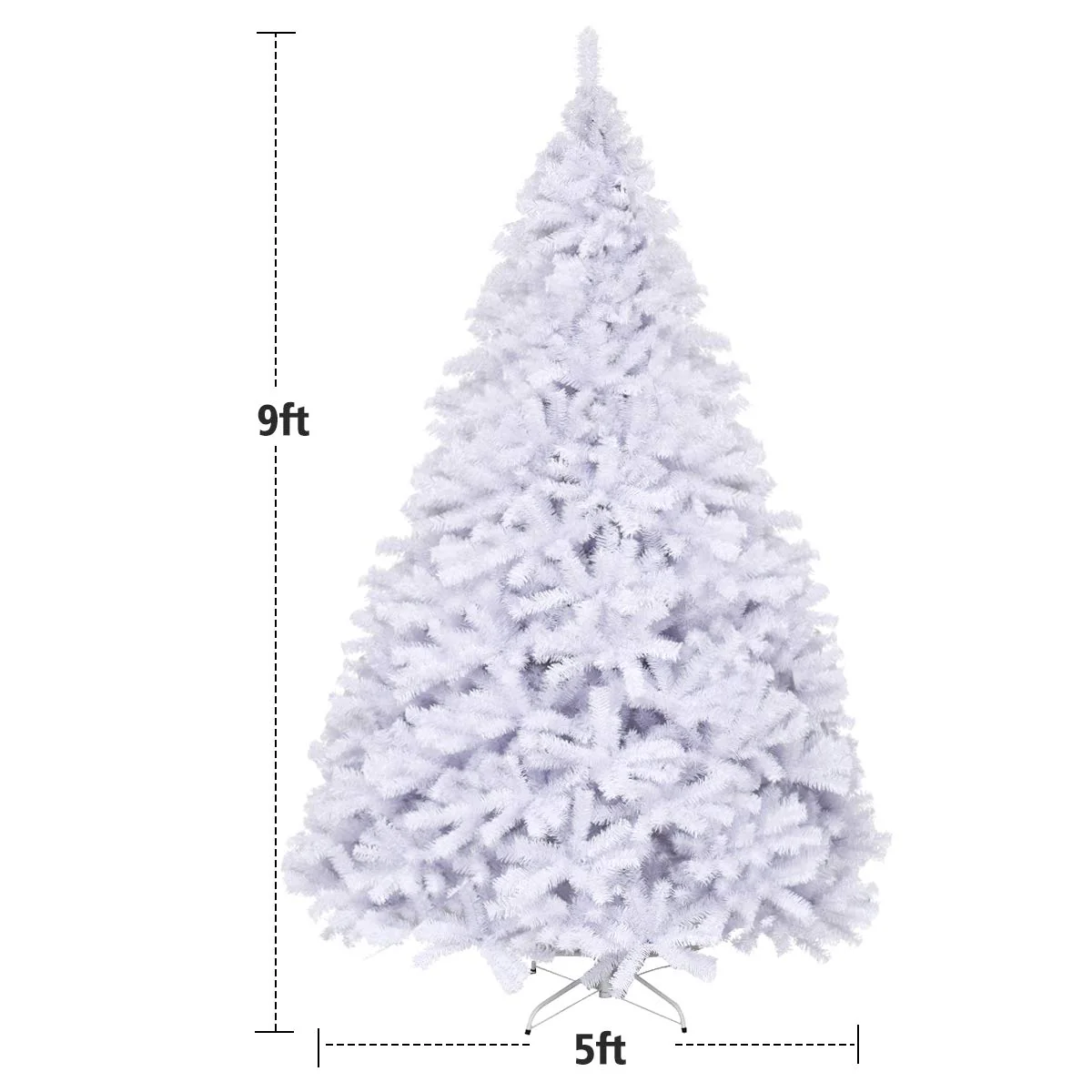 6ft /7.5ft/9ft White Artificial Christmas Tree - Image 12