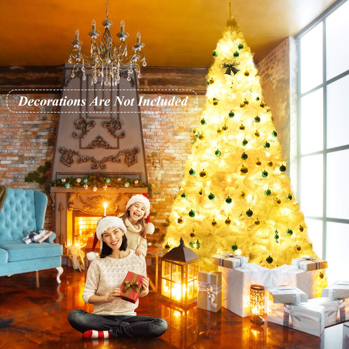 6ft /7.5ft/9ft White Artificial Christmas Tree - Image 5