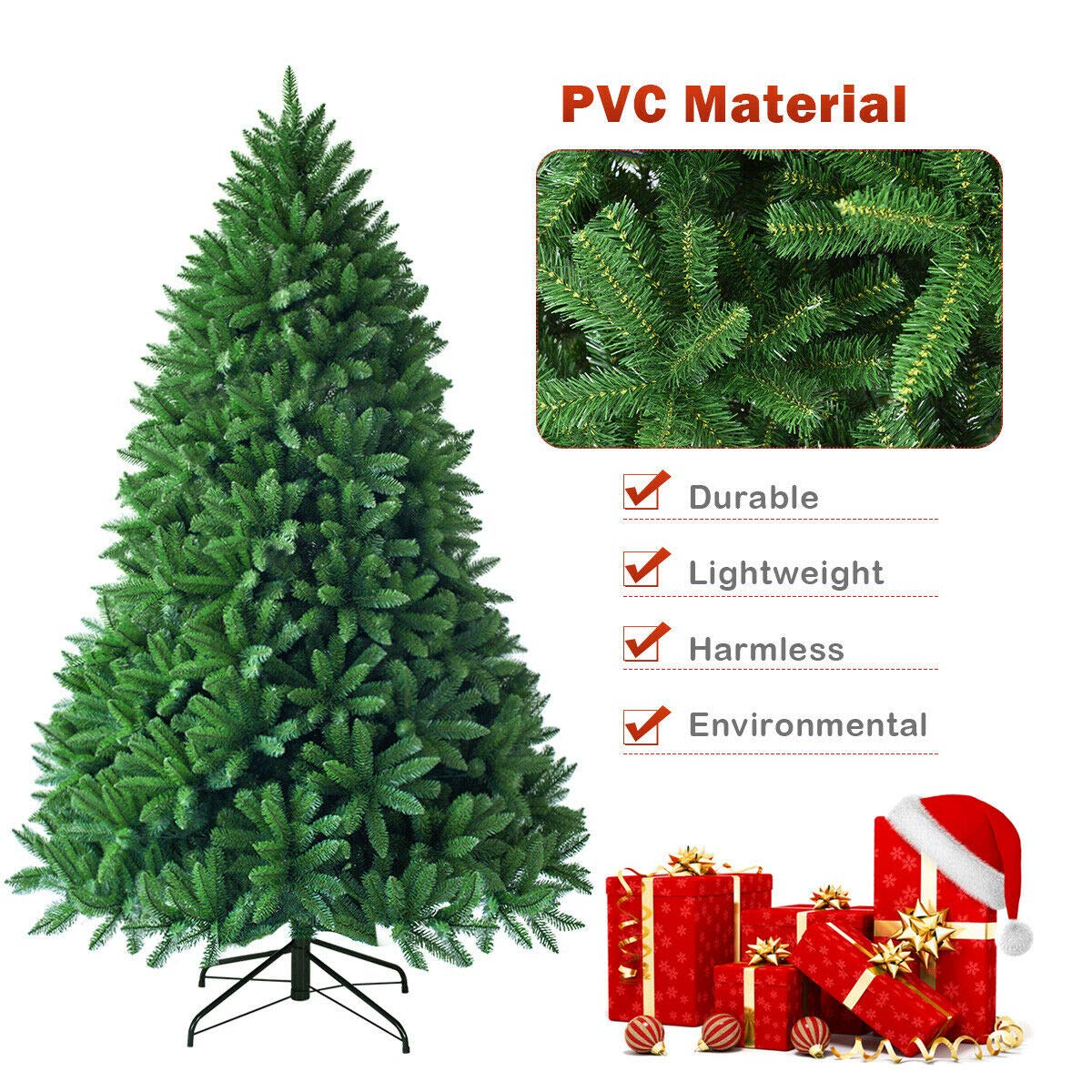 6ft Unlit Artificial Christmas Tree - Image 4
