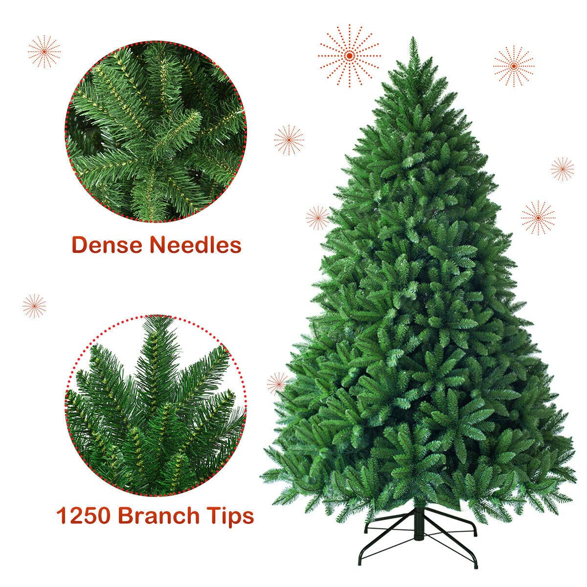 6ft Unlit Artificial Christmas Tree - Image 7