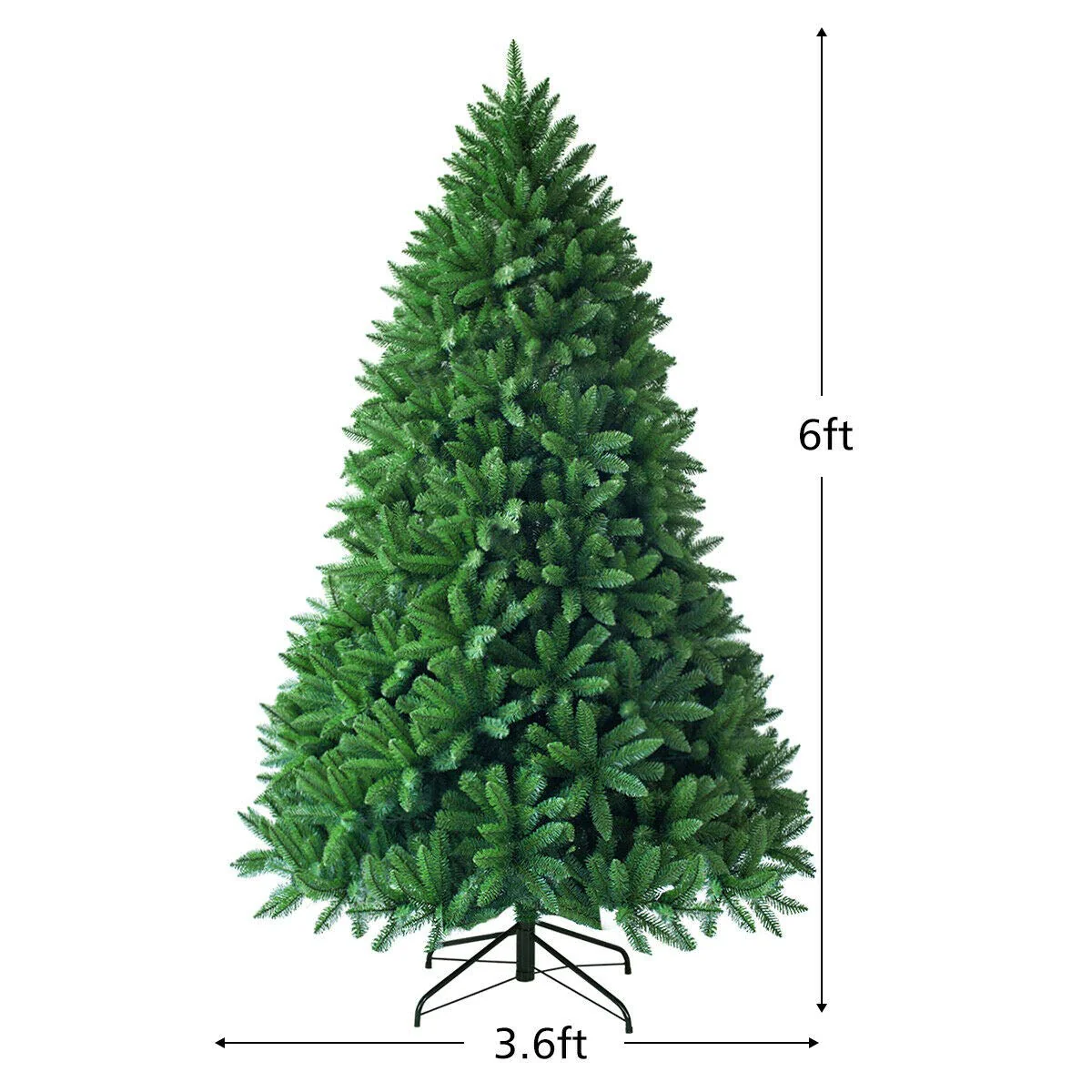 6ft Unlit Artificial Christmas Tree - Image 8