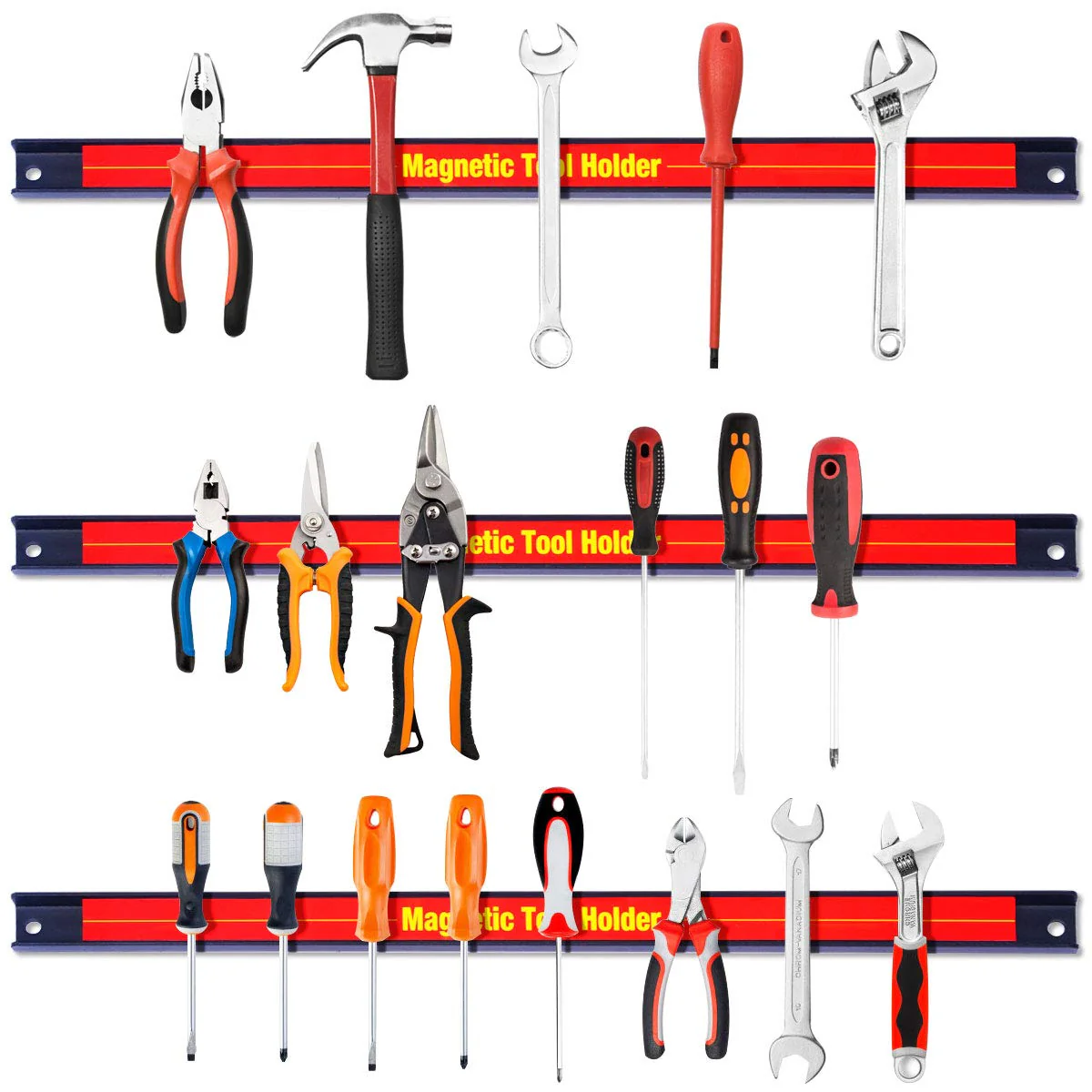 6PCS 18" Magnetic Tool Holder, Metal Magnet Tool Organizer Bars - Image 5