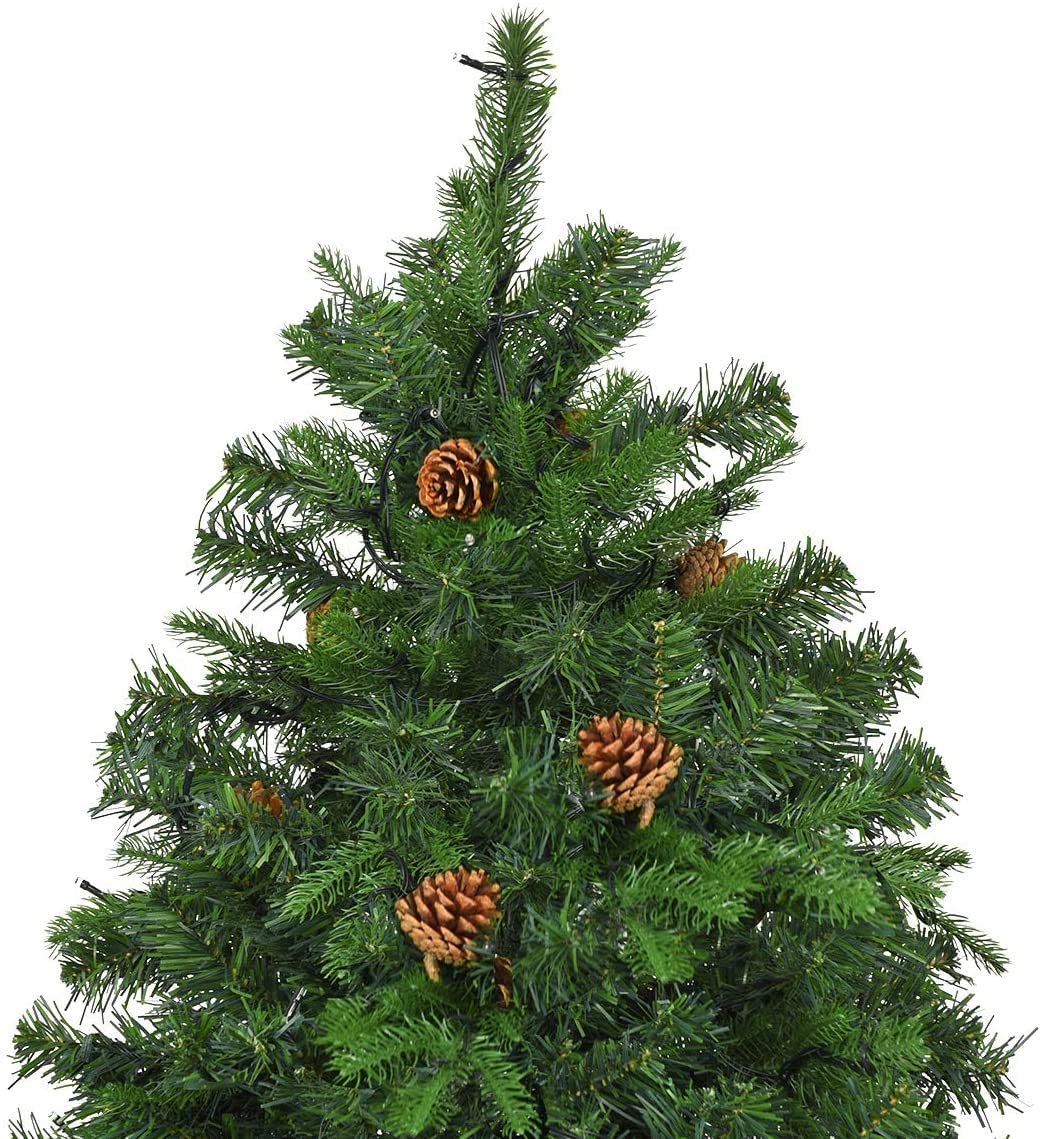 Pre-Lit Artificial Christmas Tree Premium Spruce Hinged Tree with 540 LED Lights - Image 7