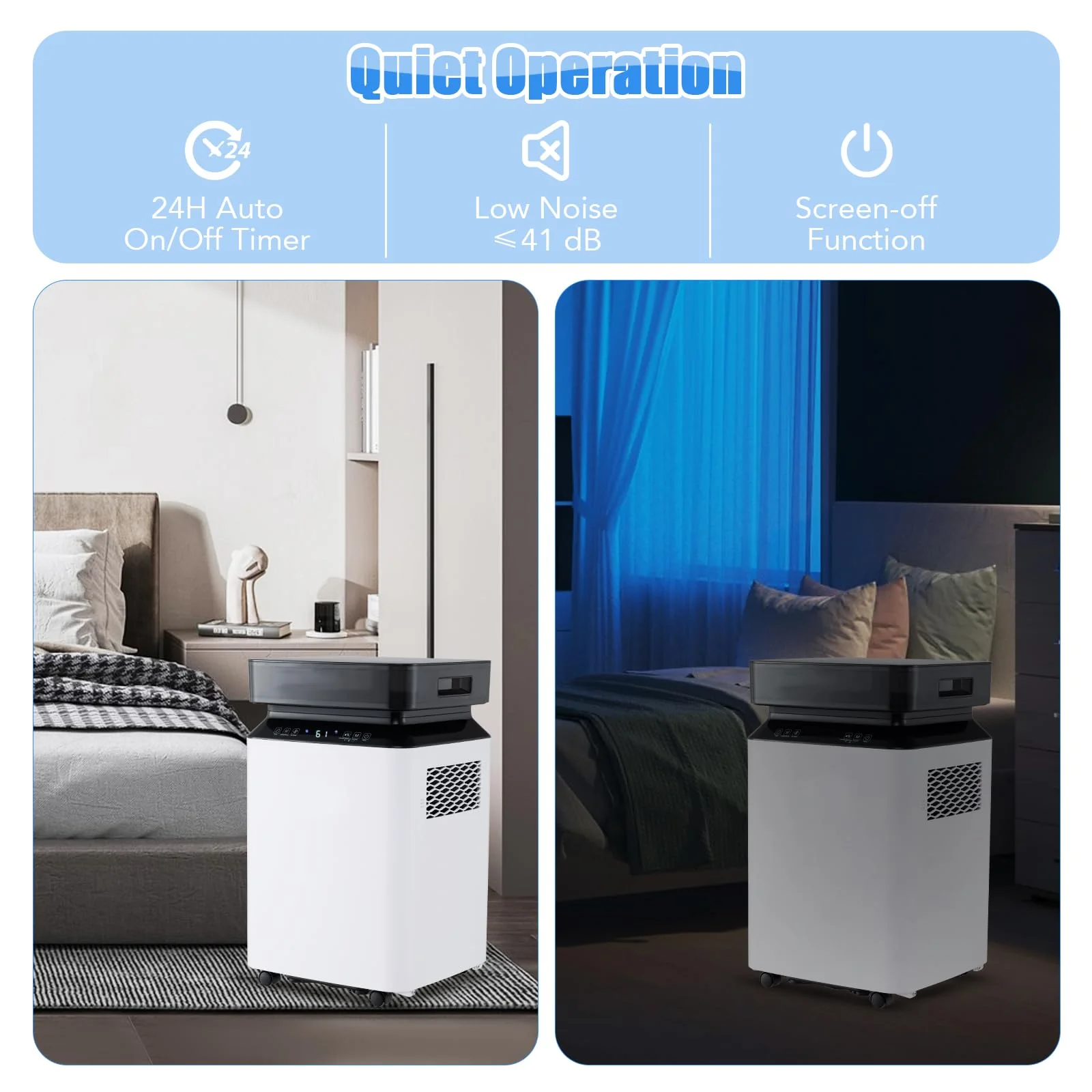 70 Pints Dehumidifier with Pump, 4,500 Sq.Ft Dehumidifier with Drain Hose - Image 7