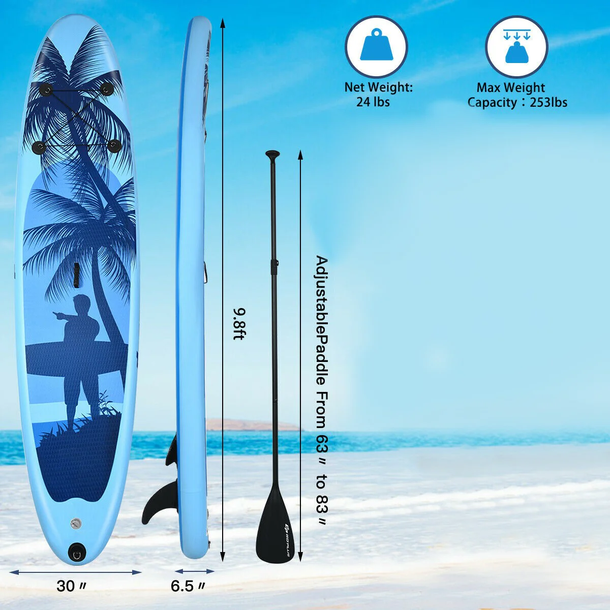9.8'/10'/11' Inflatable Stand Up Paddle Board - Image 11