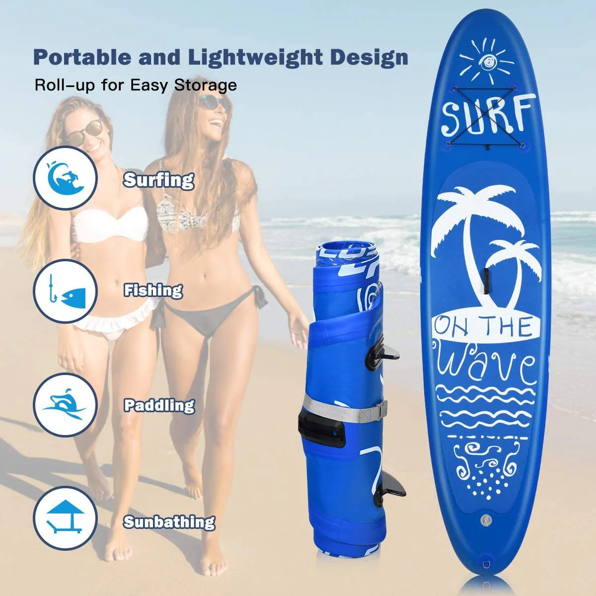 9.8'/10'/11' Inflatable Stand Up Paddle Board, 6.5" Thick SUP with Premium Accessories and Carry Bag - Image 5