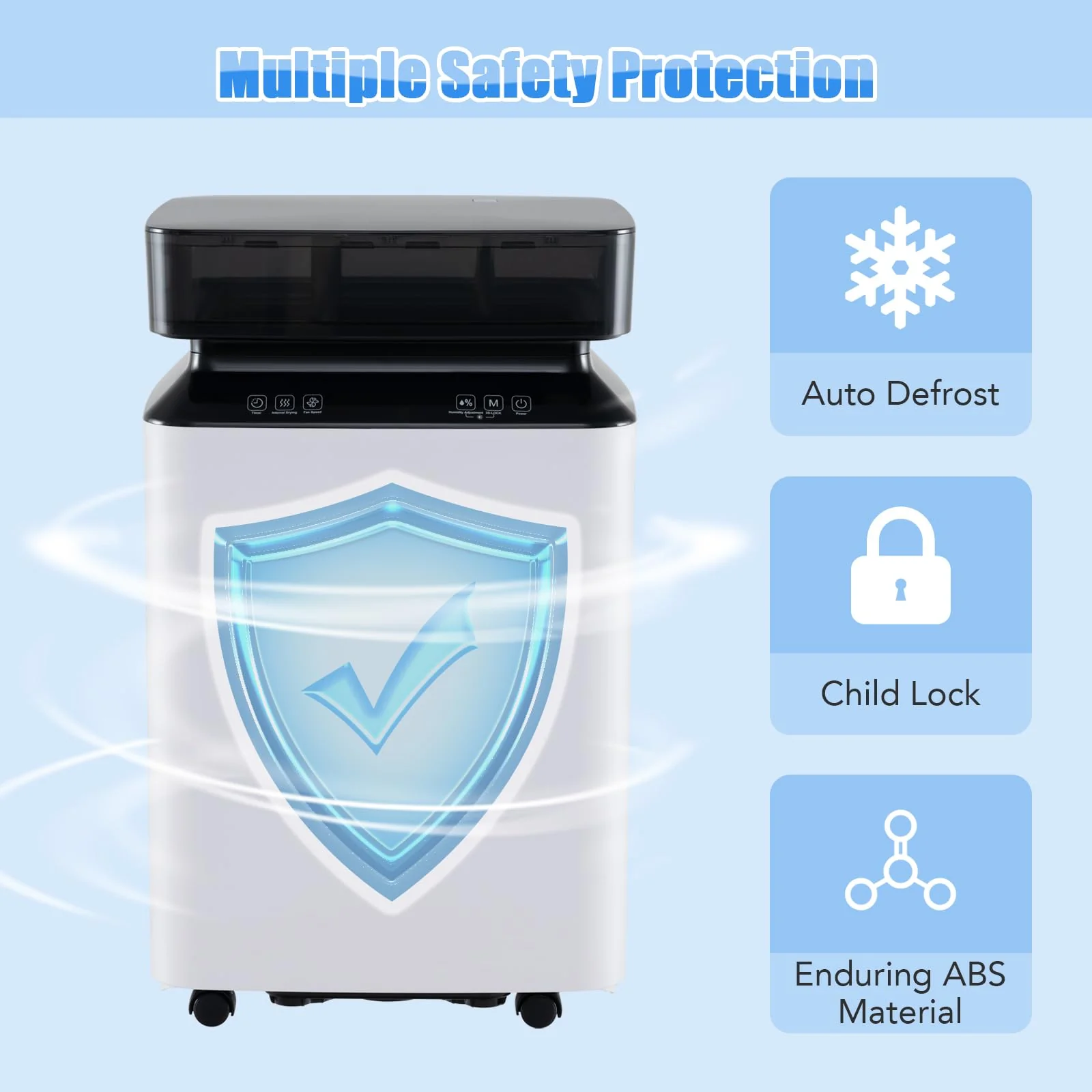 90 Pint Dehumidifier for Basement, 6000 Sq. Ft Energy Efficient Dehumidifier for Home w/Continuous & Auto Mode - Image 4