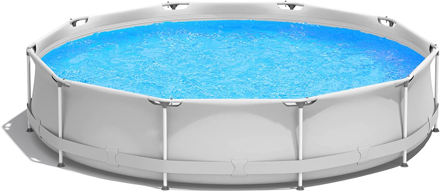 Above Ground Swimming Pool, 12ft x 12ft x 30inch Outdoor Steel Frame Pool - Image 10