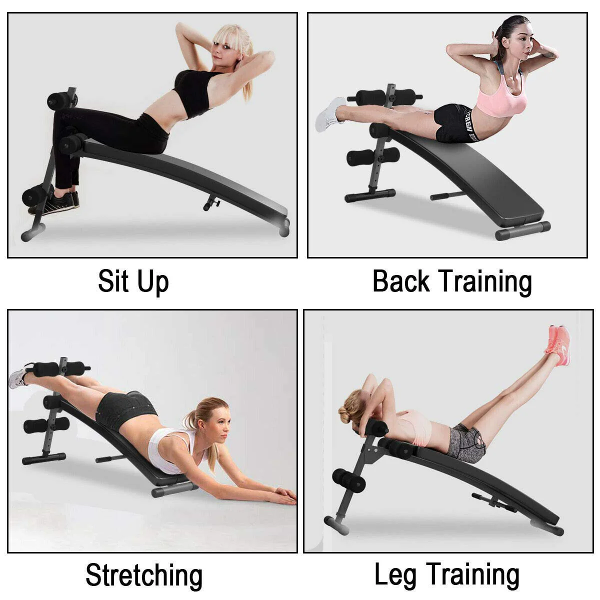 Adjustable Bench Sit up Bench Slant Board Decline Ab Bench Crunch Board - Image 4