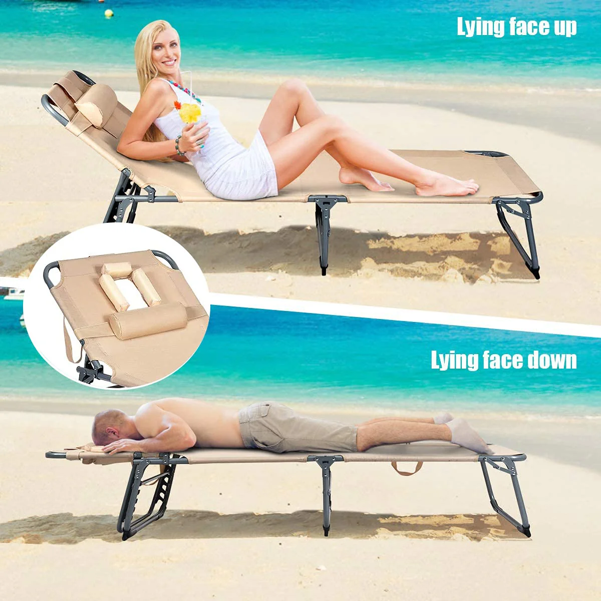 Adjustable Chaise Lounge Chair Recliner - Image 4