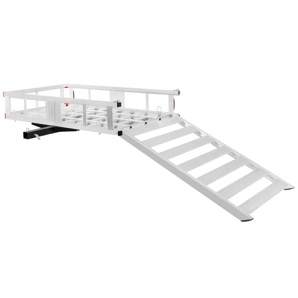 Aluminum Cargo Carrier, 50"x29.5" Hitch Mounted Wheelchair Scooter Mobility Carrier - Image 7