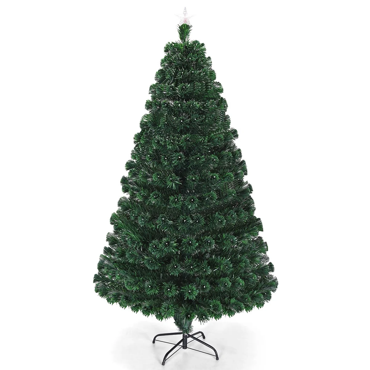 Artificial Christmas Tree Pre-Lit Optical Fiber Tree 8 Flash Modes - Image 7