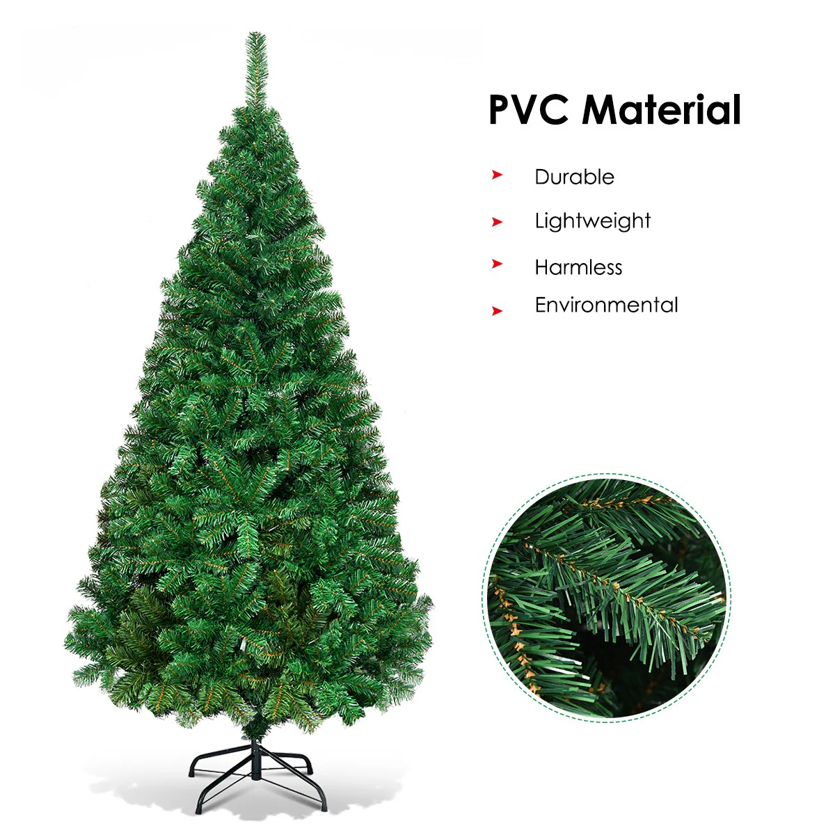 Artificial Christmas Tree with Solid Metal Stand - Image 11
