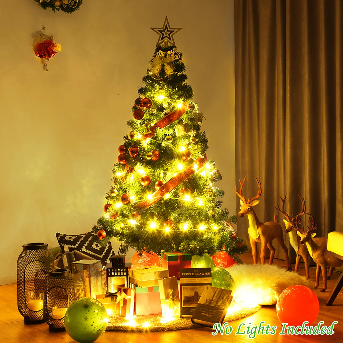 Artificial Christmas Tree with Solid Metal Stand - Image 3