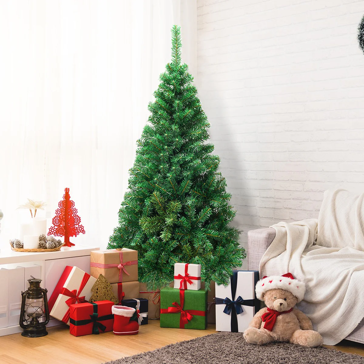 Artificial Christmas Tree with Solid Metal Stand - Image 5
