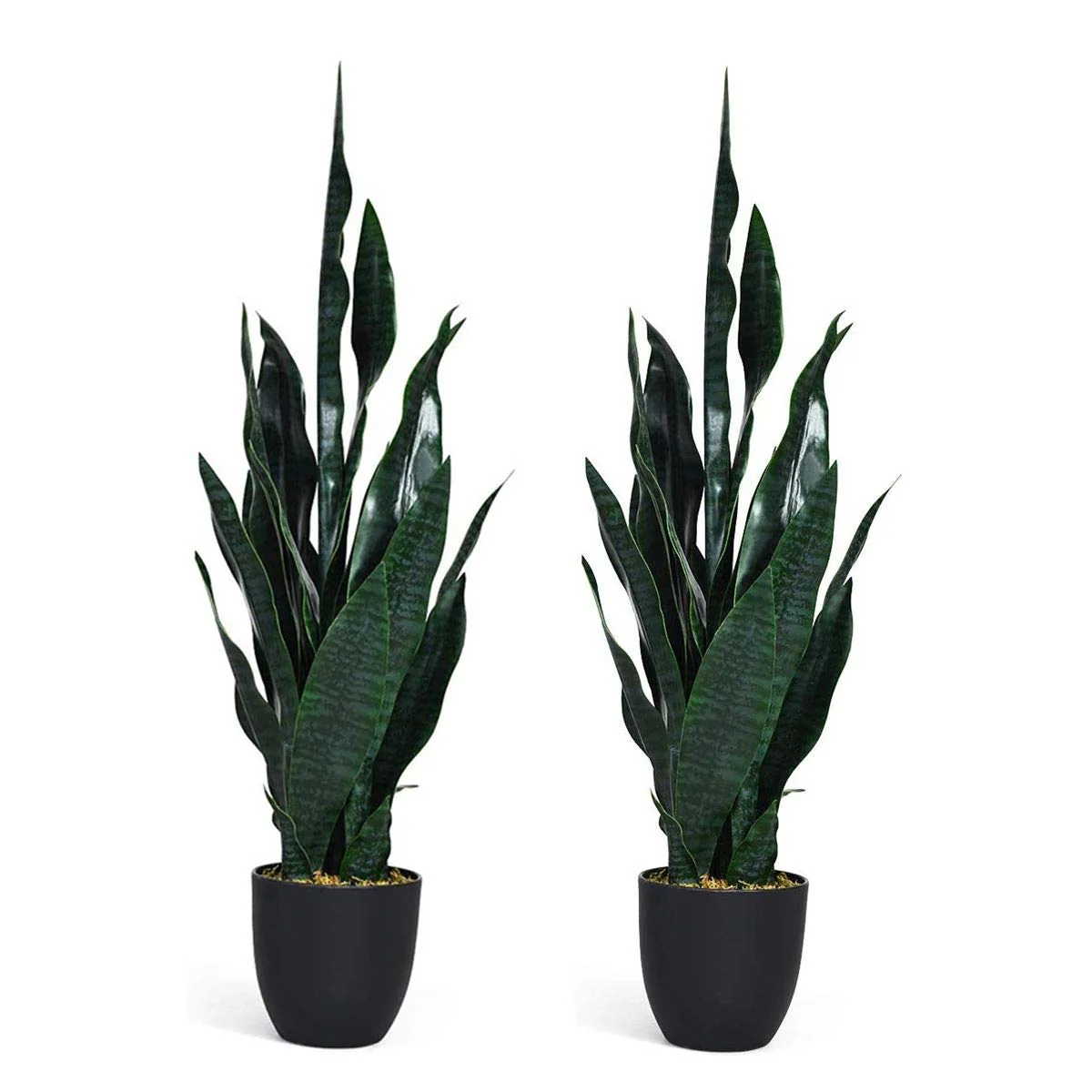 Artificial Snake Plant, 36" Fake Sansevieria - Image 17