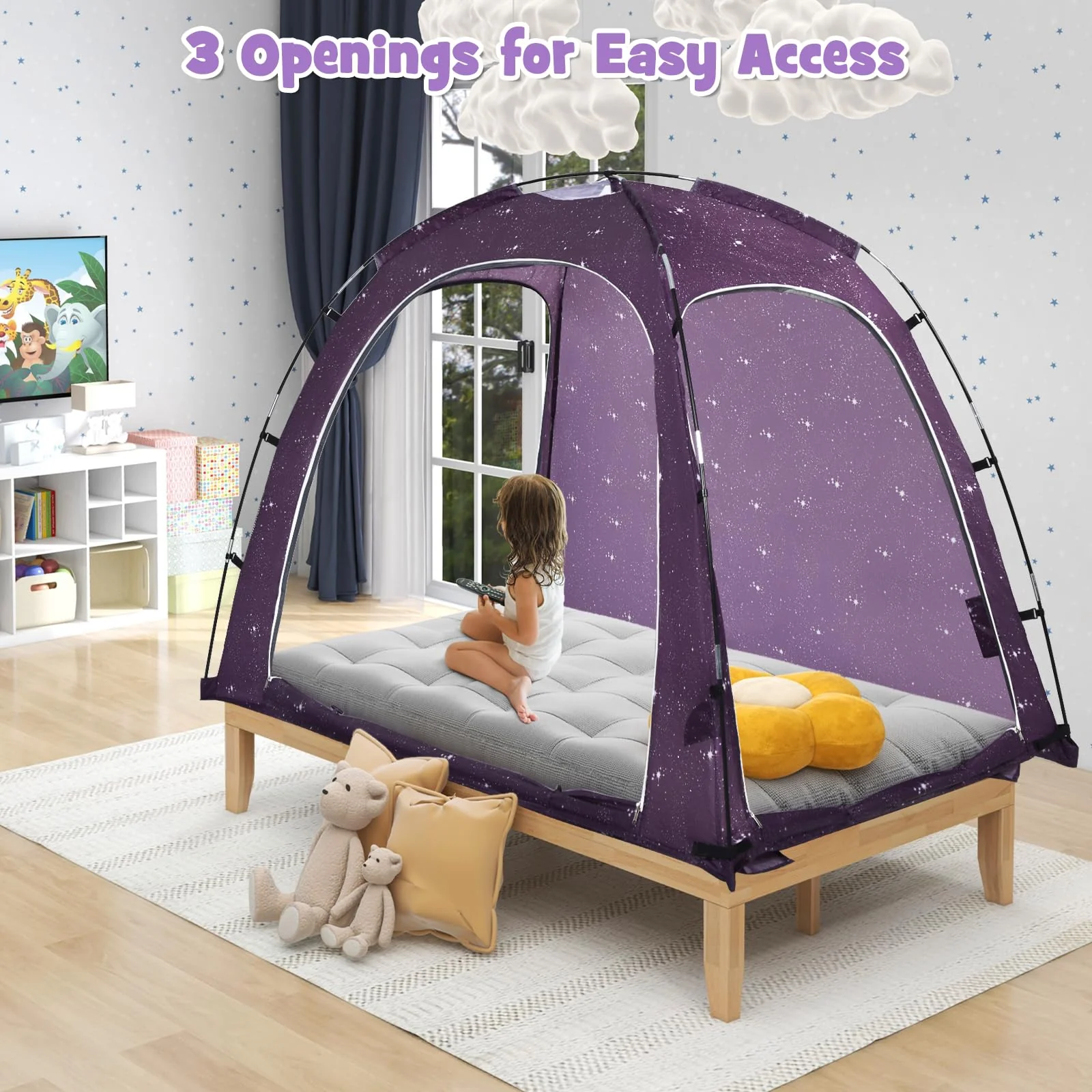 Bed Tent, Indoor Privacy Play Tent - Image 15