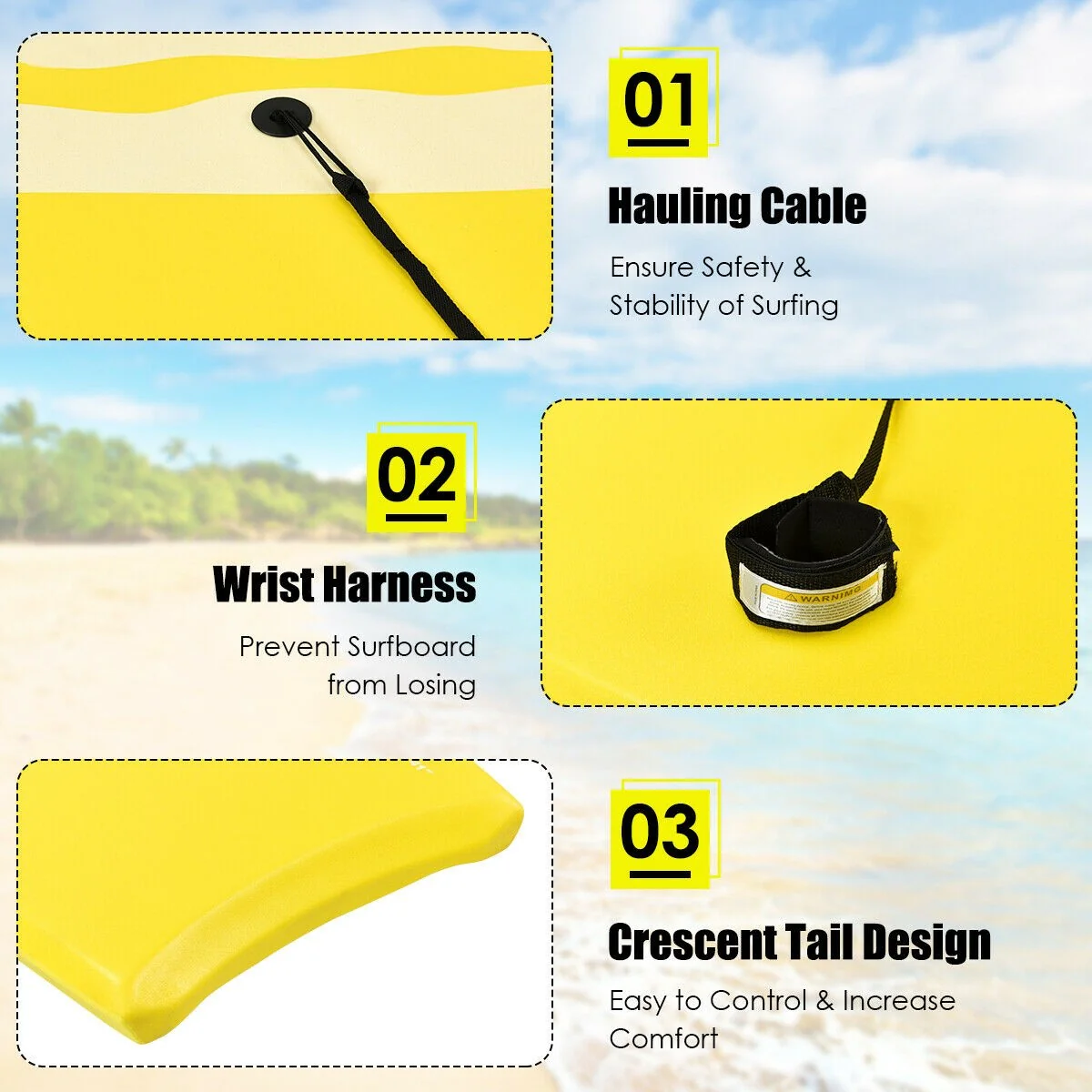 Body Board, Lightweight Bodyboard with EPS Core - Image 7