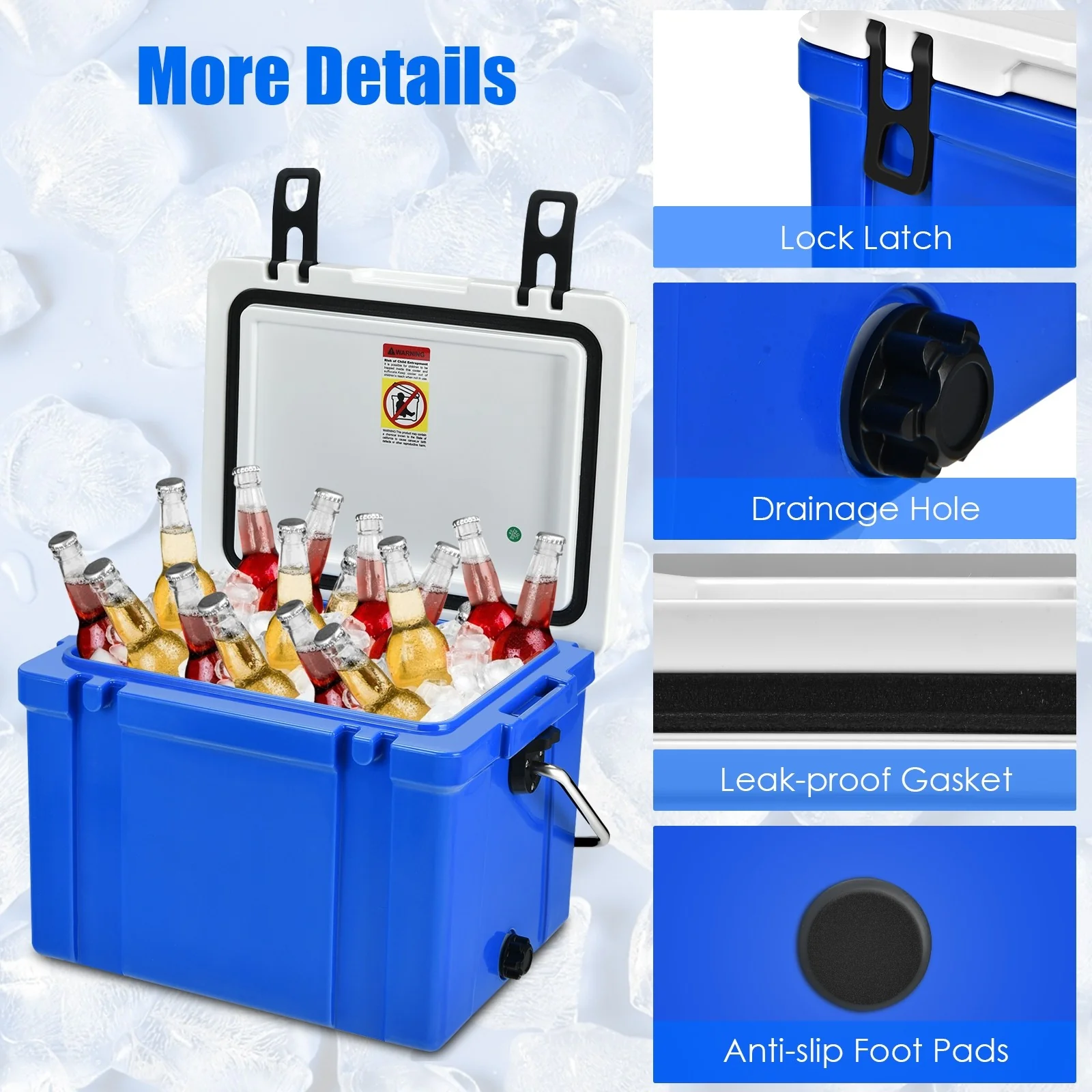 Camping Cooler, 26/58/79 Quart 4-Day Ice Retention - Image 7