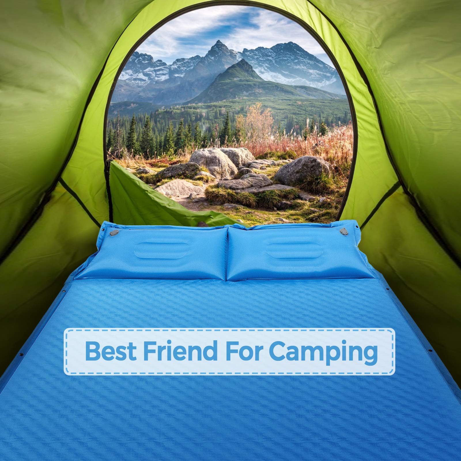 Camping Sleeping Pad Foam, Self-Inflating Camping Mat - Image 3