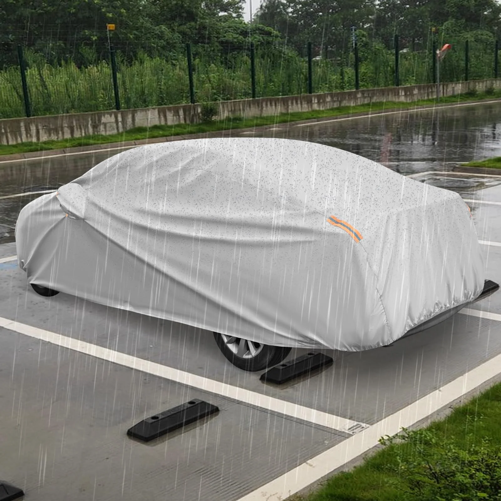 Car Cover for Automobiles 185 Inch Rain Sun UV Protection Universal Fit Sedan Toyota Corolla - Image 9