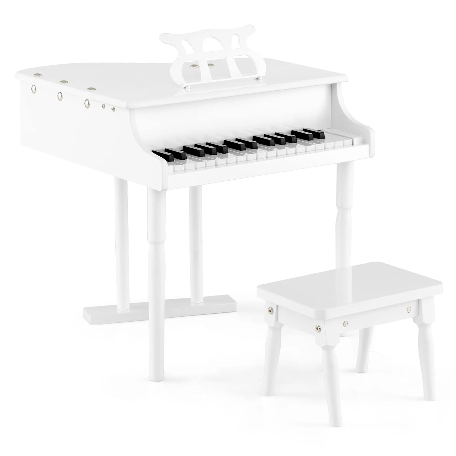 Classical Kids Piano, 30 Keys Wood Toy Grand Piano - Image 15