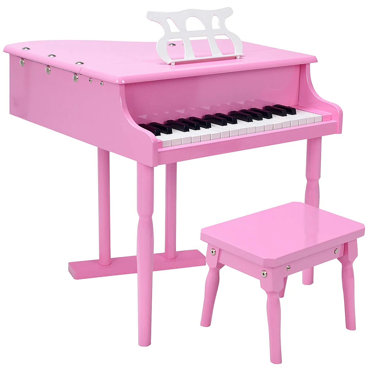 Classical Kids Piano, 30 Keys Wood Toy Grand Piano - Image 9